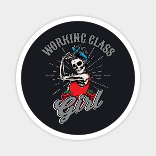 Working Class Girl Rockabilly Woman Magnet